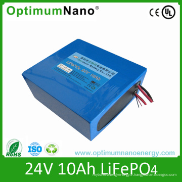 LiFePO4 24V 10ah en aluminium batterie électrique de bicyclette